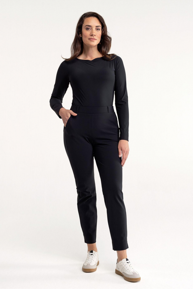 Studio Anneloes Sydney shirt  T-shirt lange mouw Zwart