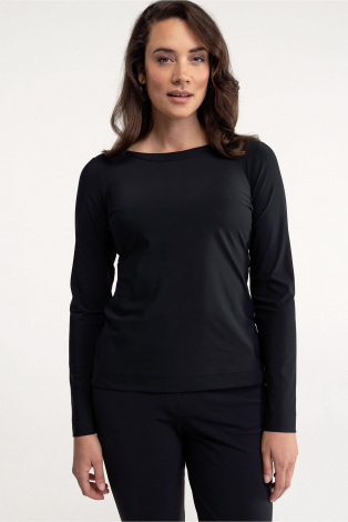 L.O.E.S. by Studio Anneloes Sydney shirt  Zwart