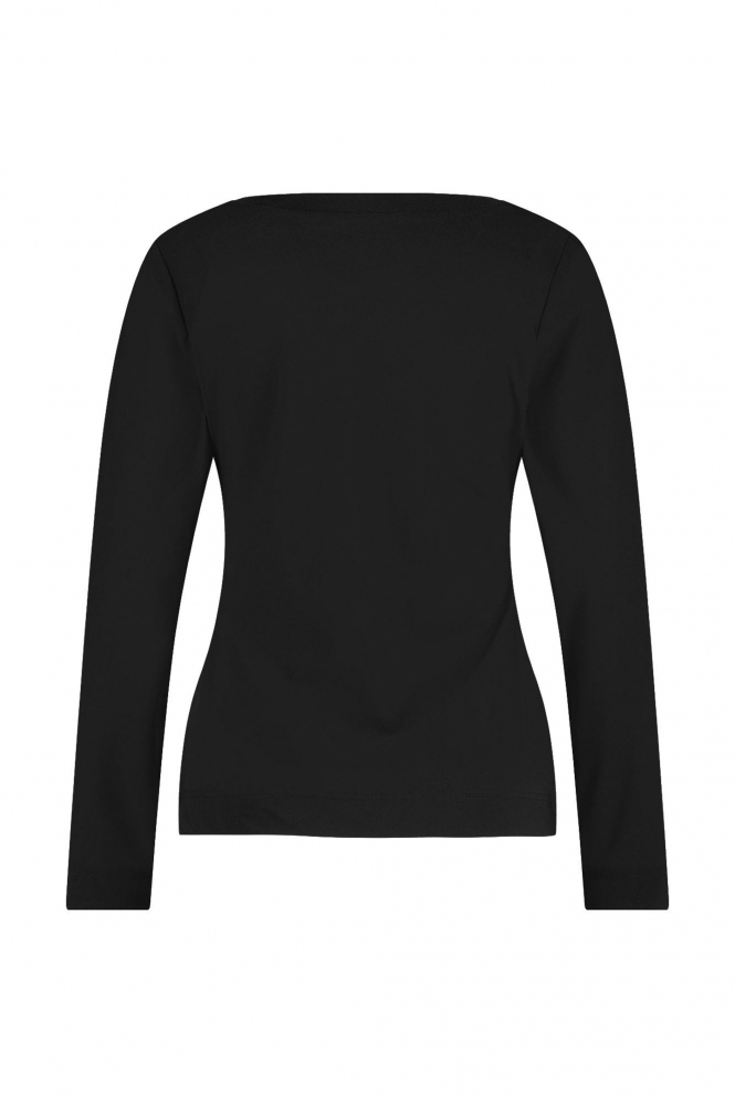 L.O.E.S. by Studio Anneloes Sydney shirt  T-shirt lange mouw Zwart