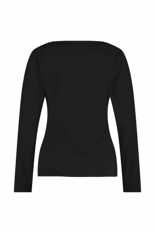 L.O.E.S. by Studio Anneloes Sydney shirt  Zwart