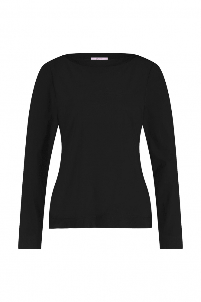 Studio Anneloes Sydney shirt  T-shirt lange mouw Zwart