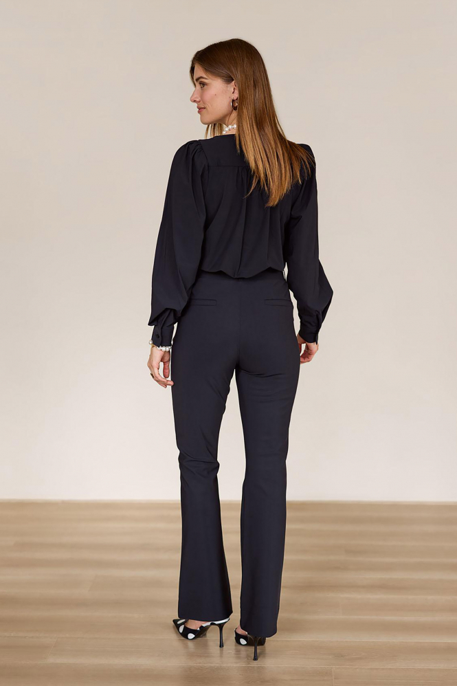 Studio Anneloes Les top  T-shirt lange mouw Zwart