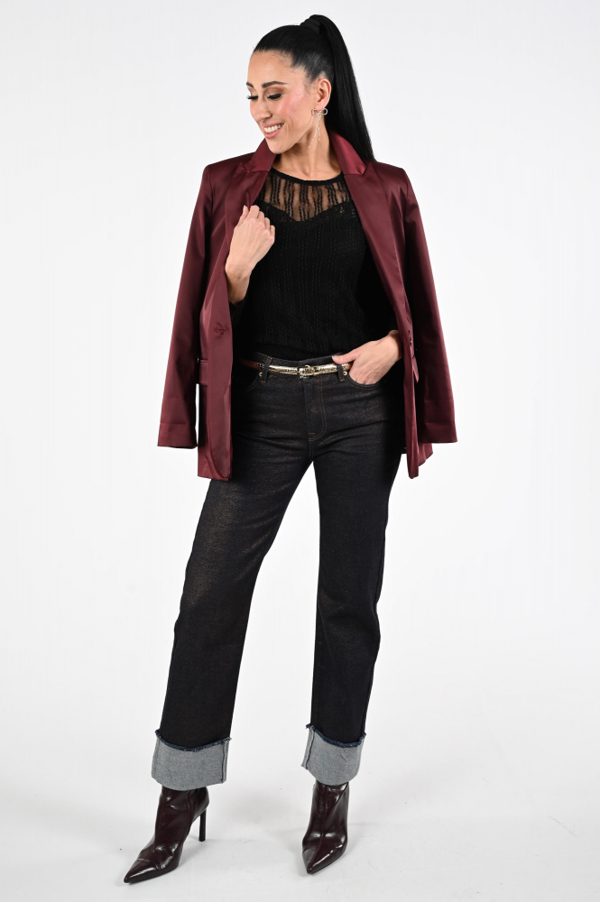 Co'couture 33202 T-shirt lange mouw Zwart