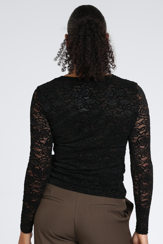 Emotions 226143 T-shirt lange mouw Zwart