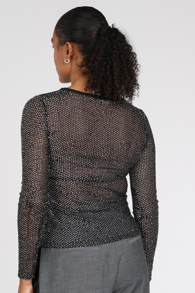 Co'couture 500532 T-shirt lange mouw Zwart