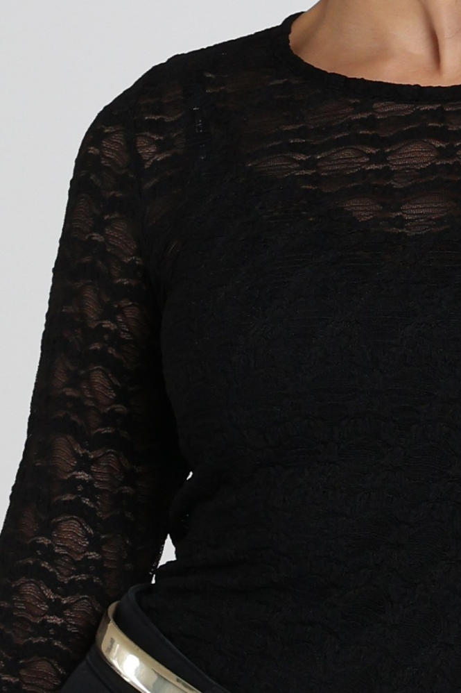 Co'couture 500264 T-shirt lange mouw Zwart
