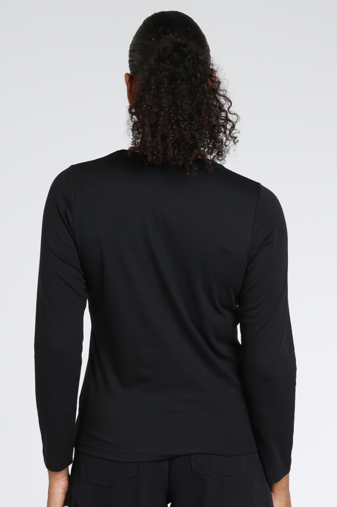 Zaida 356002 T-shirt lange mouw Zwart