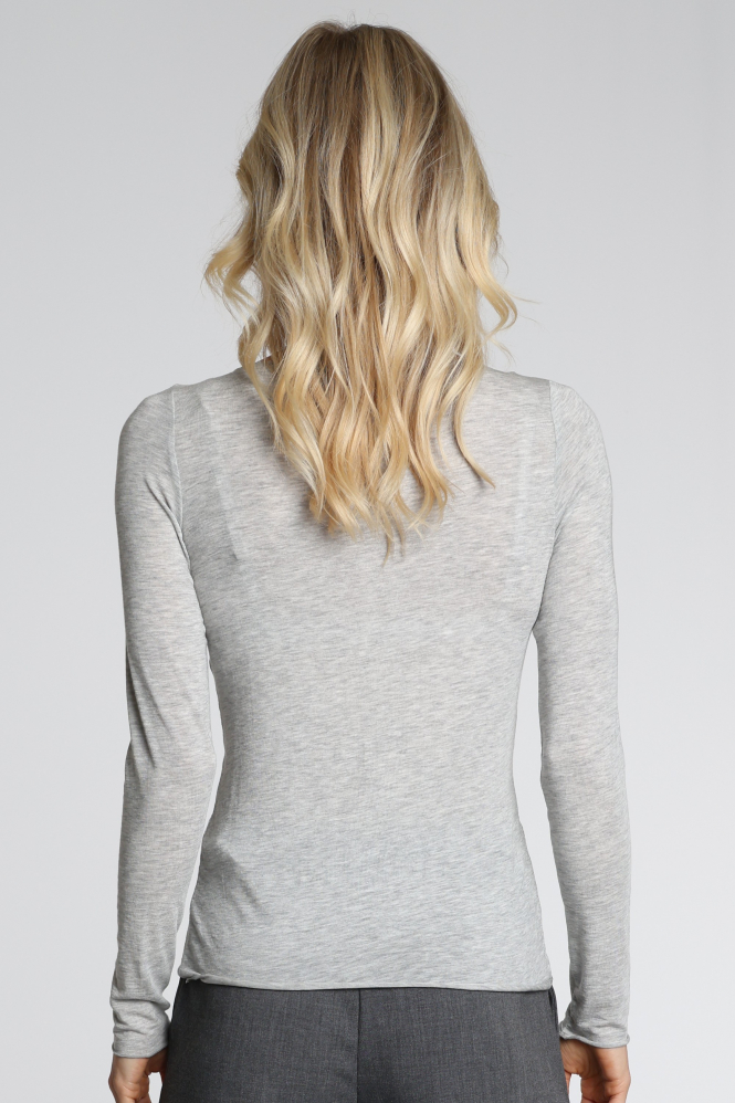 Yaya 01-709439-609 T-shirt lange mouw Grijs