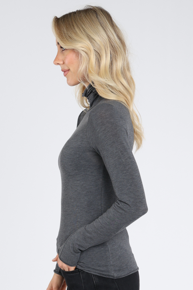Yaya 01-709440-610 T-shirt lange mouw Grijs