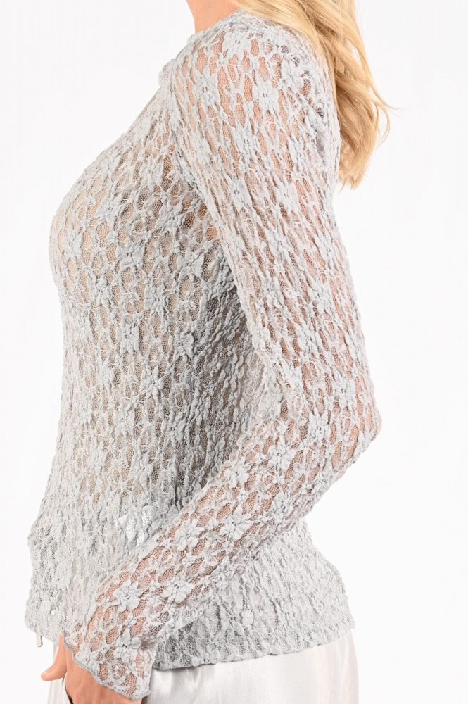 Aimée the label annie T-shirt lange mouw Grijs