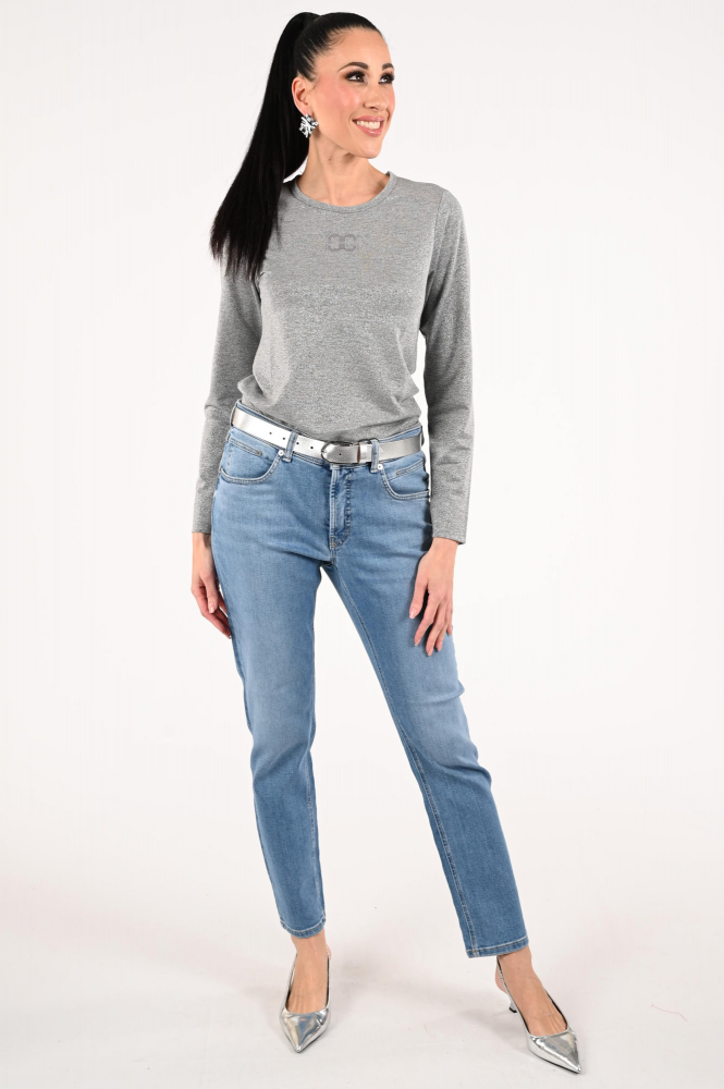 Co'couture 33210 T-shirt lange mouw Grijs