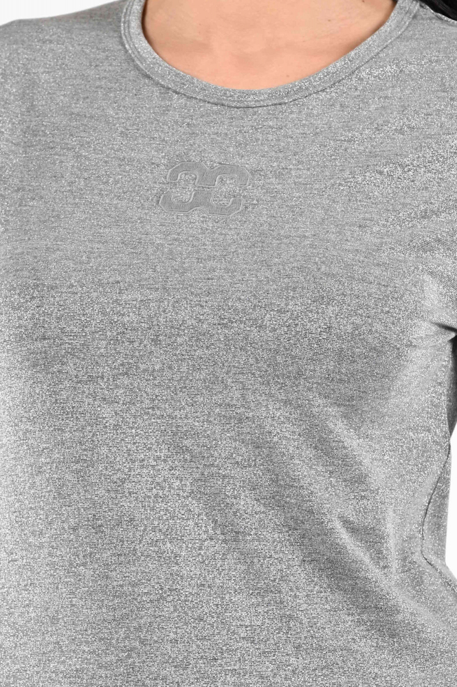 Co'couture 33210 T-shirt lange mouw Zilver