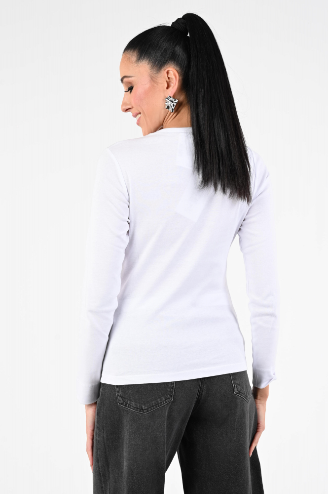 Co'couture Granny cc tee T-shirt lange mouw Wit