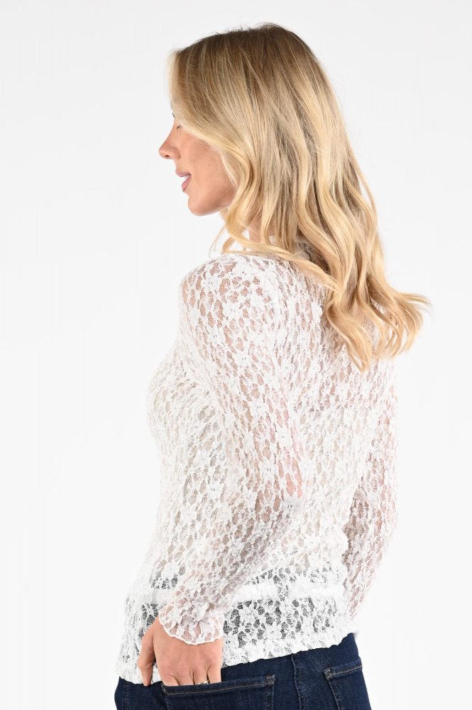 Aimée the label annie T-shirt lange mouw Wit