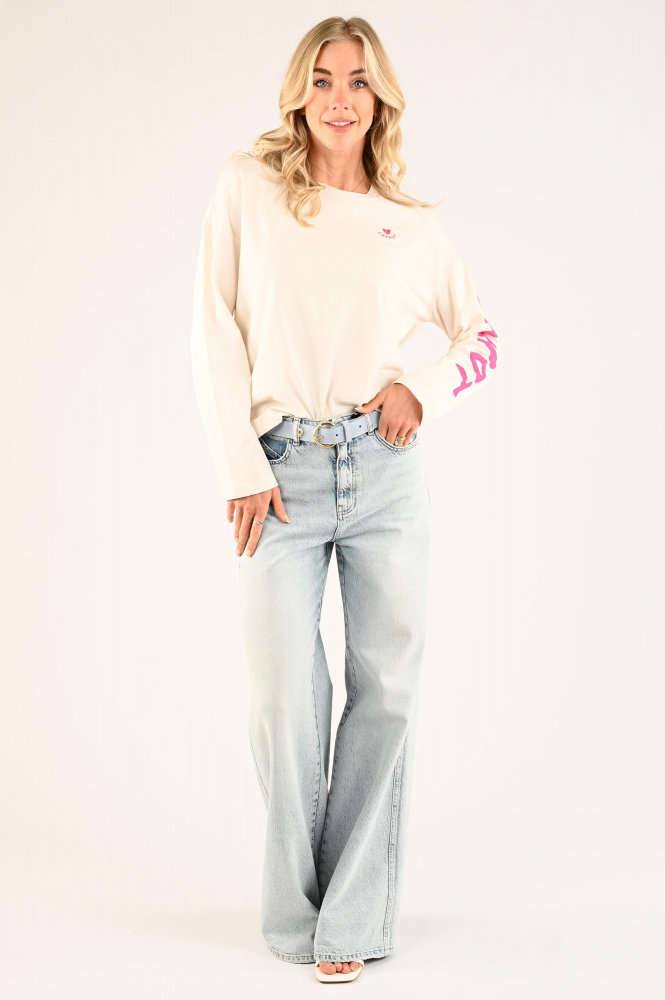 Fabienne Chapot Phileine T-shirt lange mouw Wit