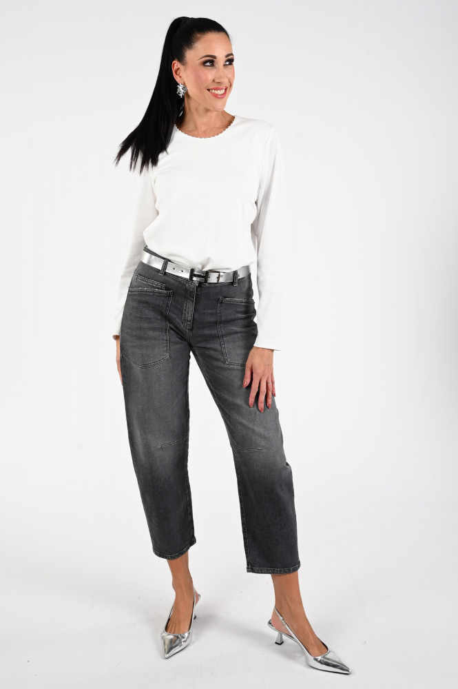 Efixelle 330423 T-shirt lange mouw Beige