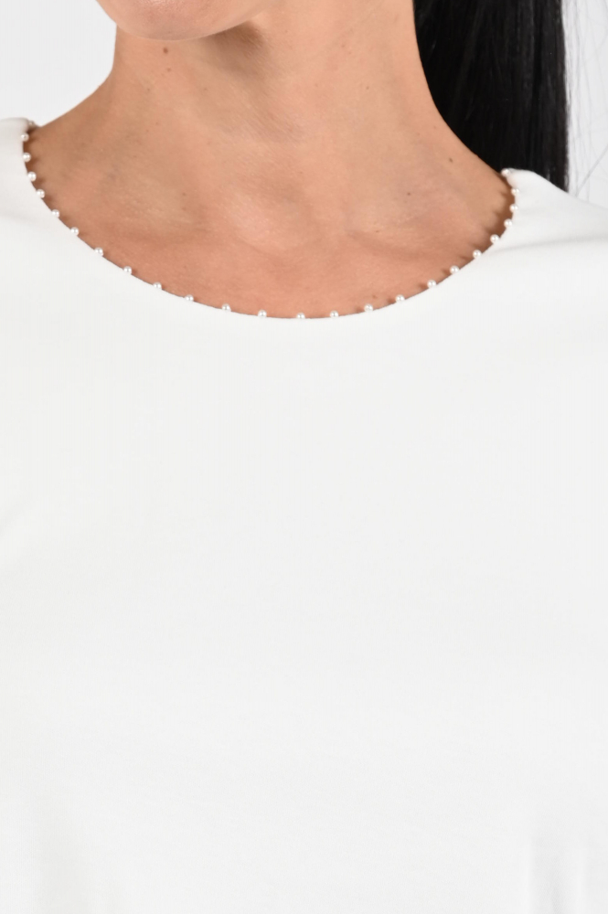 Efixelle 330423 T-shirt lange mouw Wit