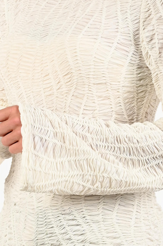 Co'couture Freddie blouse T-shirt lange mouw Beige