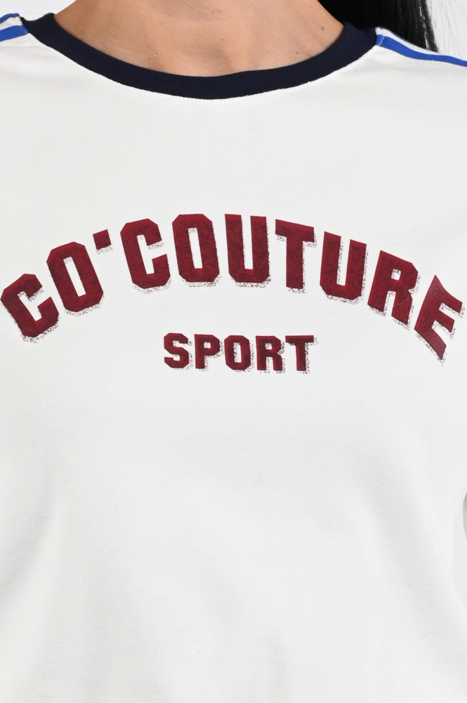 Co'couture 33191 Edge T-shirt lange mouw Beige
