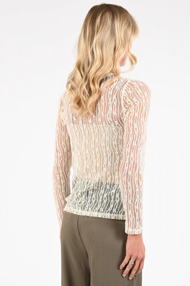 Co'couture 33202 BarbCC T-shirt lange mouw Wit