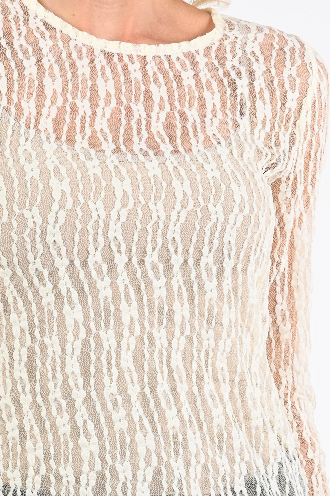 Co'couture 33202 BarbCC T-shirt lange mouw Wit