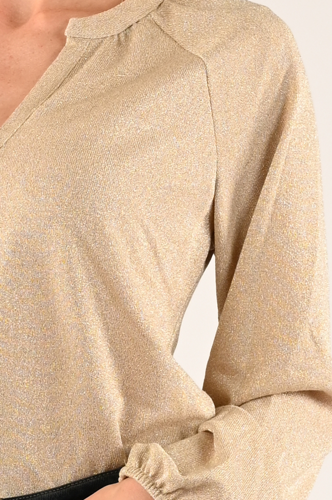 Geisha 42657-20 T-shirt lange mouw Beige