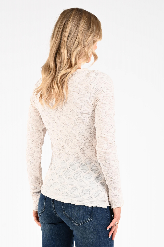 Aimée the label eliana T-shirt lange mouw Beige