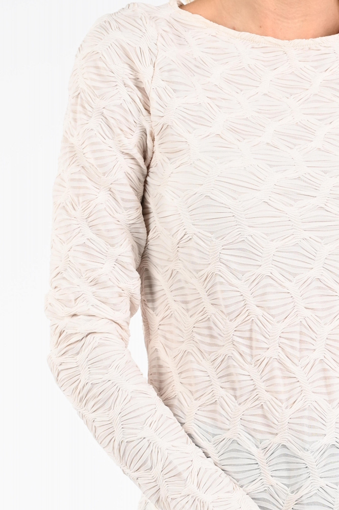 Aimée the label eliana T-shirt lange mouw Beige