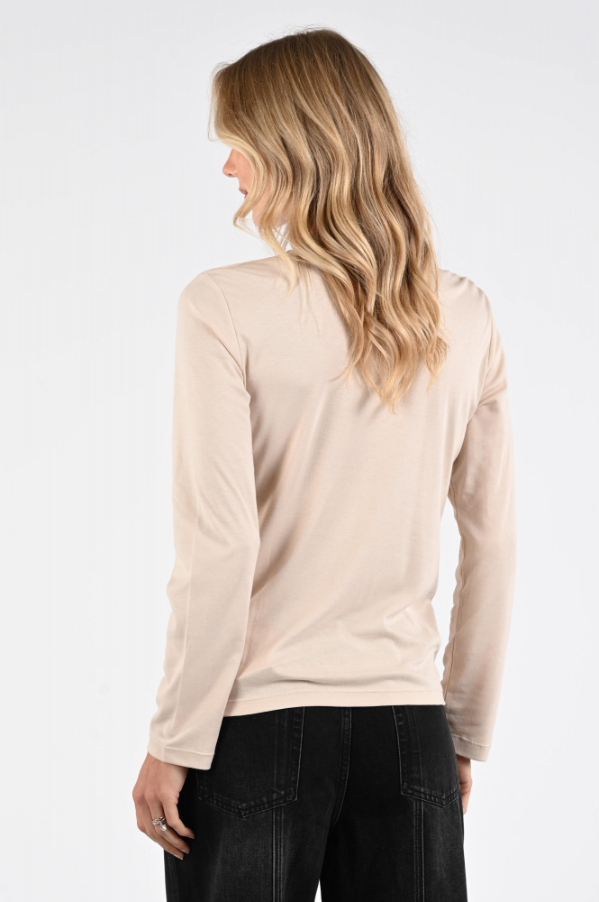 Efixelle 330423 T-shirt lange mouw Beige