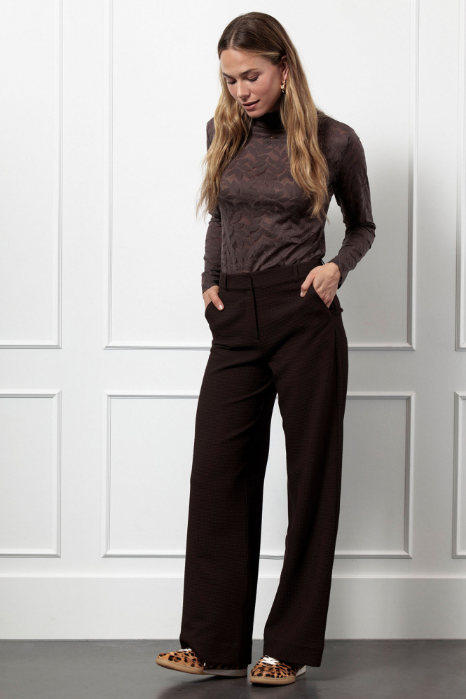 Studio Anneloes 13258 T-shirt lange mouw Bruin