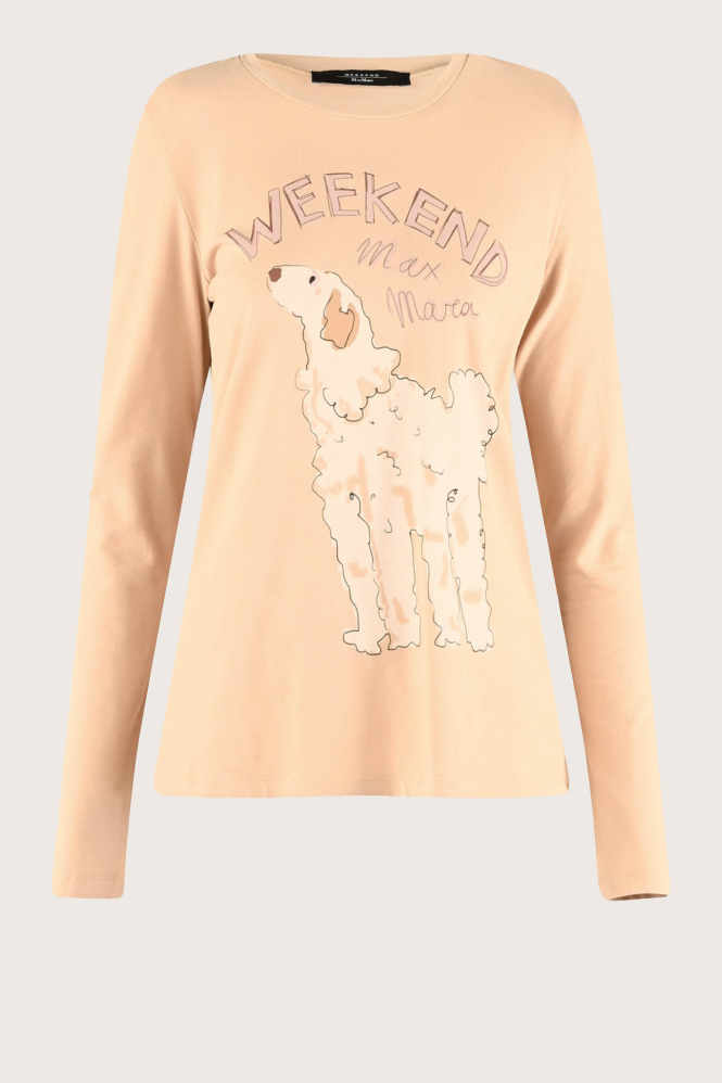 MaxMara Quinoa mm13224 T-shirt lange mouw Beige