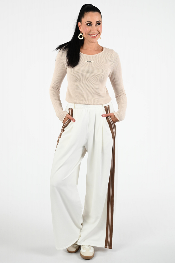 10 Days 20-778-5203 T-shirt lange mouw Beige