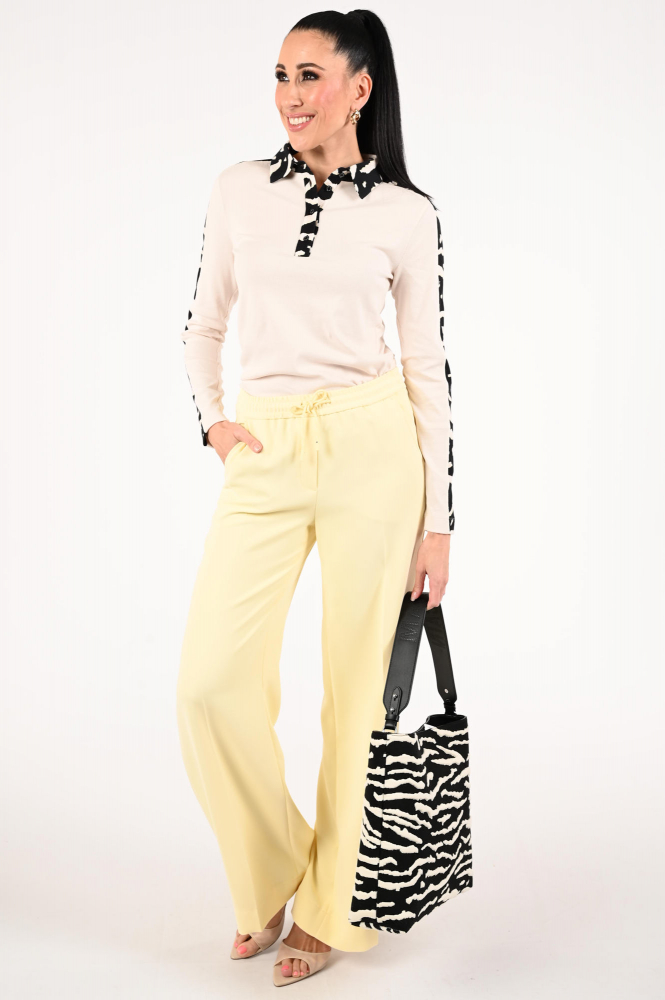 Marc Cain AS 53.06 J10 T-shirt lange mouw Beige