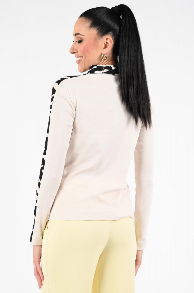 Marc Cain AS 53.06 J10 T-shirt lange mouw Beige