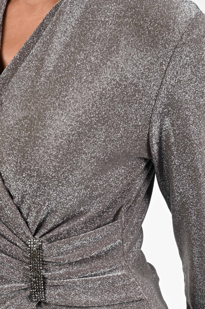 Joseph Ribkoff 253789 T-shirt lange mouw Bruin