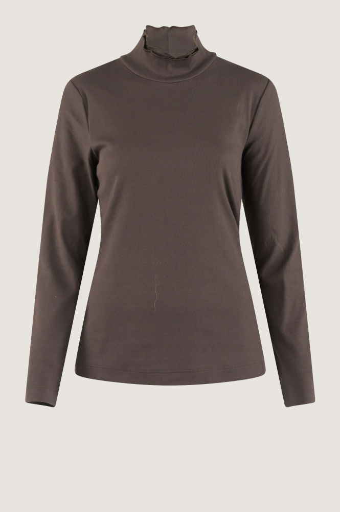 Zaida 296302 T-shirt lange mouw Bruin