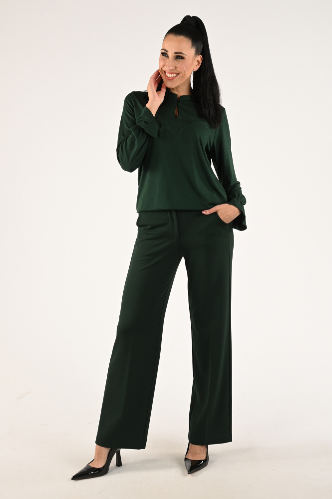 KYRA Destiny-w23 T-shirt lange mouw Groen