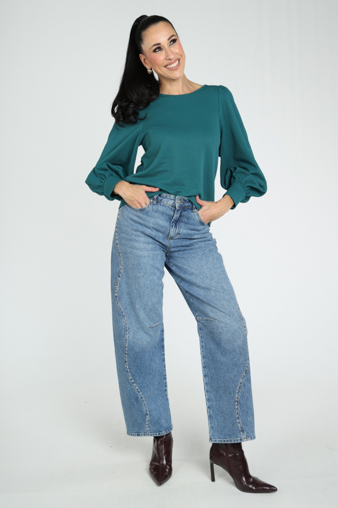 Pom Amsterdam SP9826 Kae T-shirt lange mouw Groen