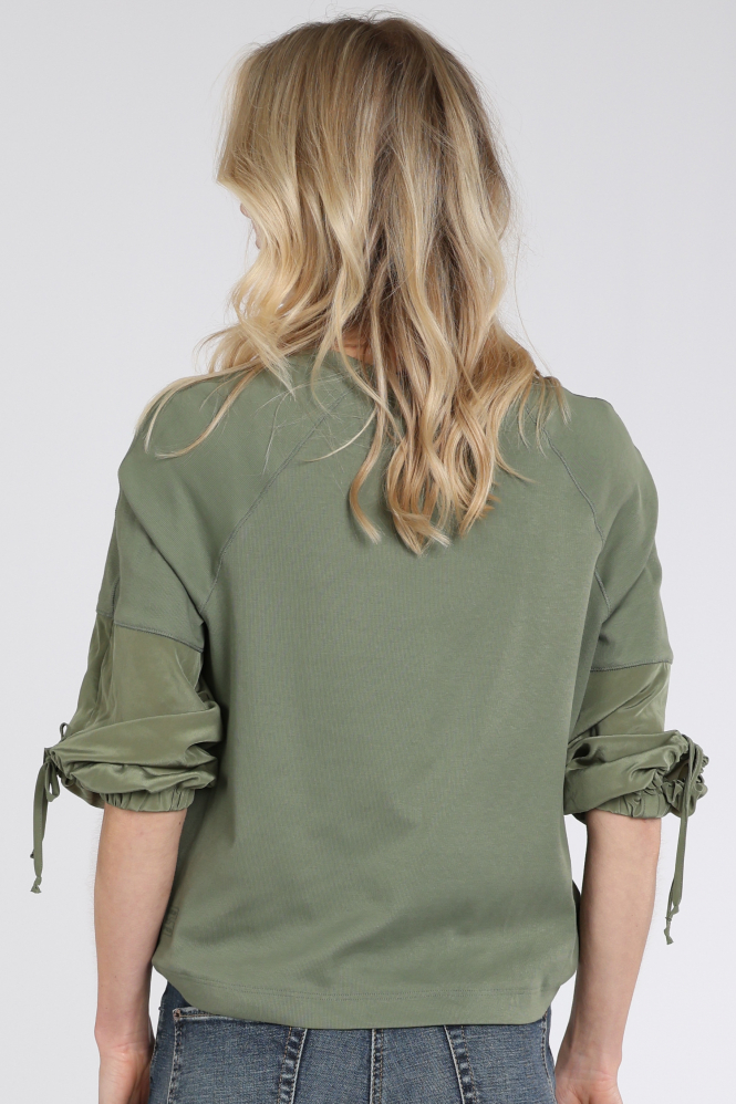 Marc Cain AS 55.08 J67 T-shirt lange mouw Groen