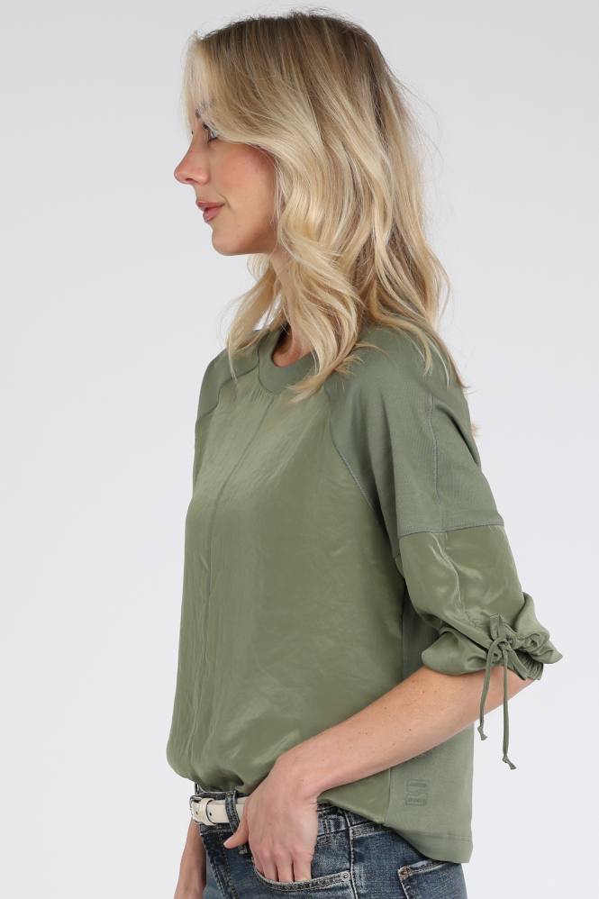 Marc Cain AS 55.08 J67 T-shirt lange mouw Groen