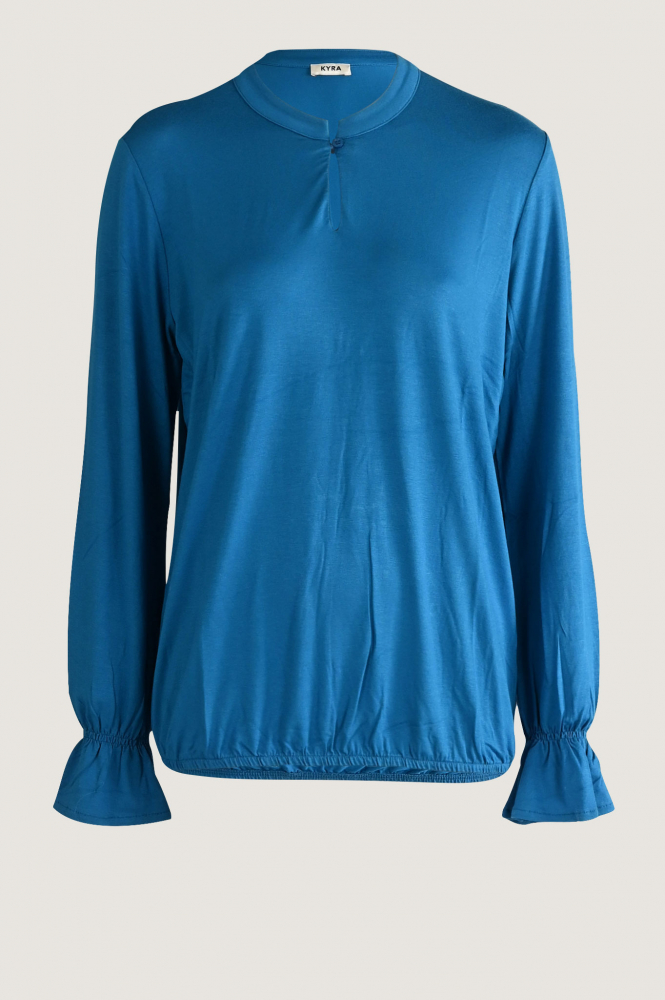 KYRA Destiny-w23 T-shirt lange mouw Blauw