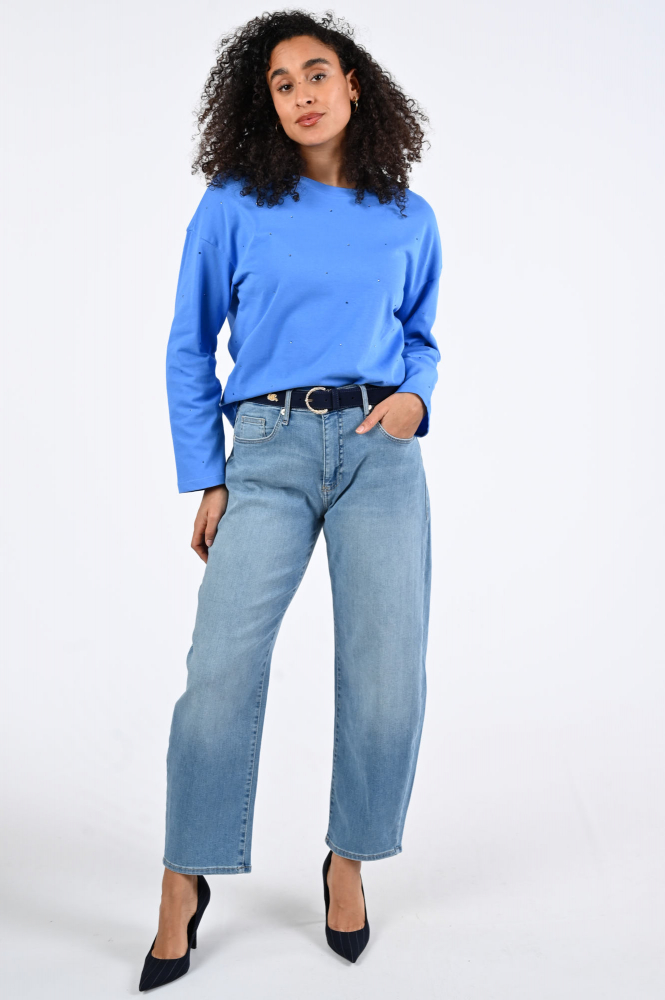 Fabienne Chapot CLTTSH16SS263626 T-shirt lange mouw Blauw