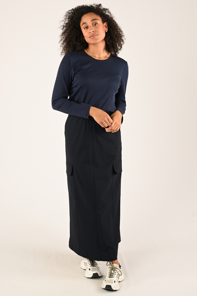 Efixelle 310417 T-shirt lange mouw Blauw