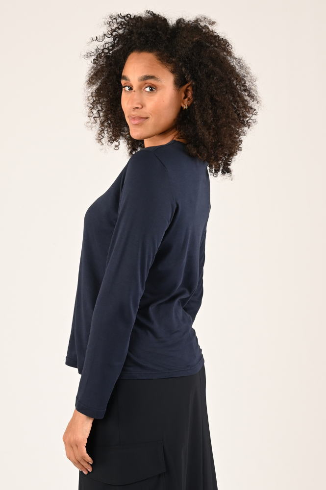Efixelle 310417 T-shirt lange mouw Blauw