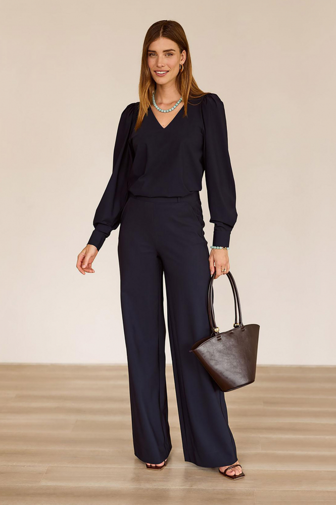 Studio Anneloes Les top  T-shirt lange mouw Blauw