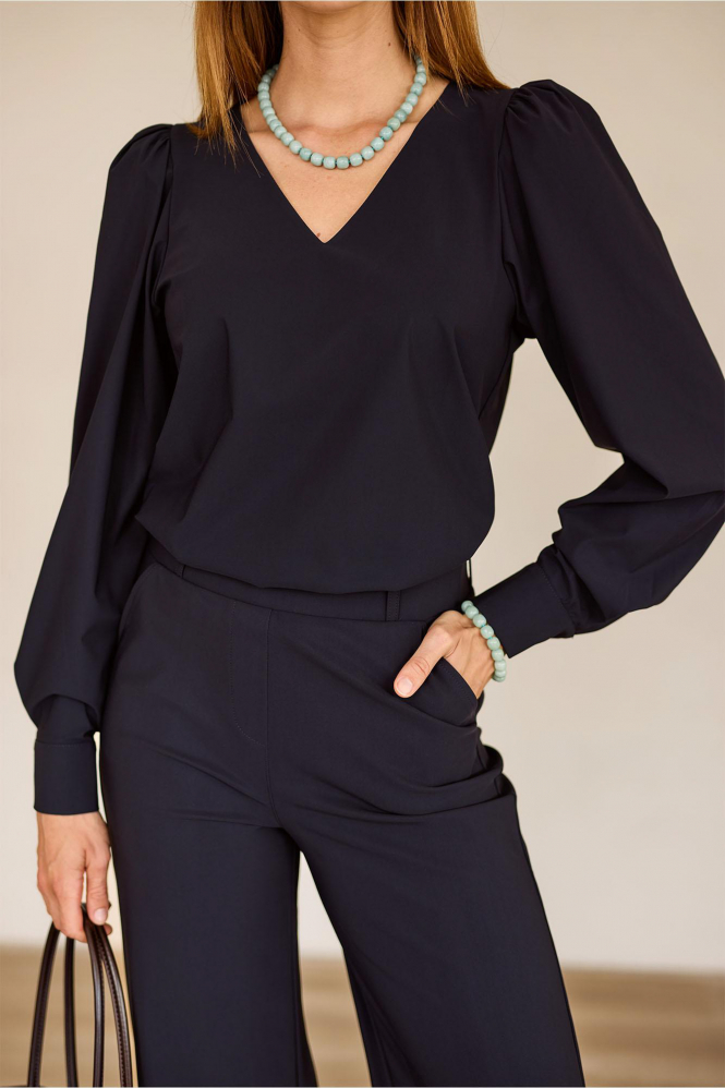 Studio Anneloes Les top  T-shirt lange mouw Blauw