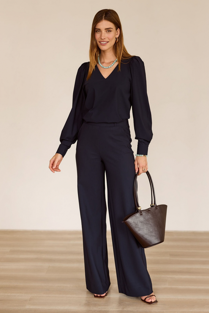 Studio Anneloes 94821 les T-shirt lange mouw Blauw