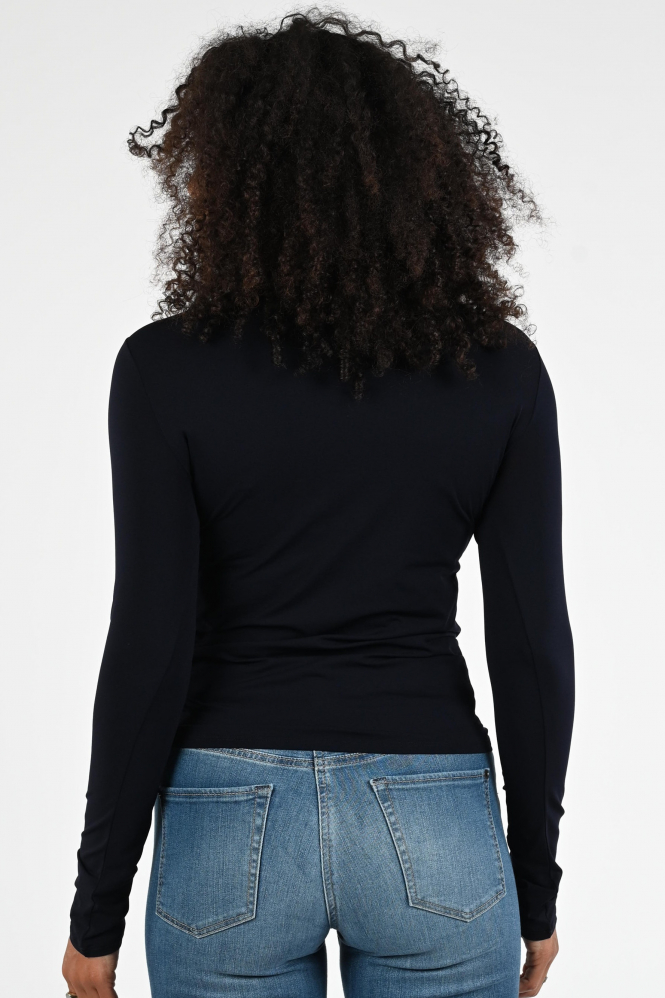 Marc Cain +E 48.54 J03 T-shirt lange mouw Blauw