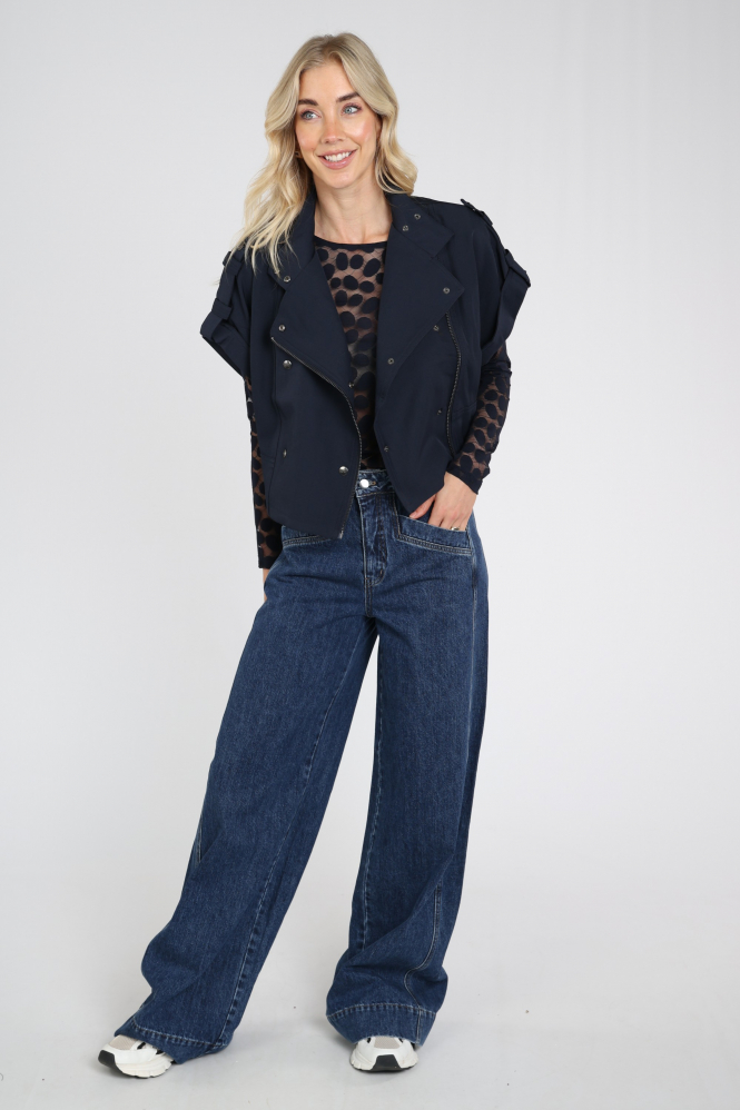 Co'couture 500266 T-shirt lange mouw Blauw