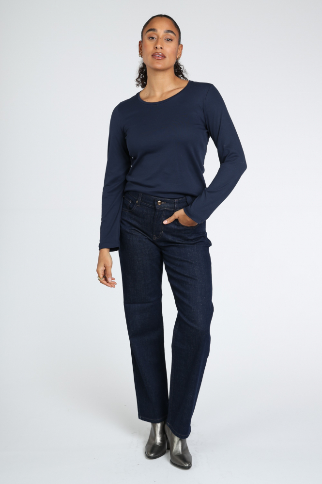 Zaida 356002 T-shirt lange mouw Blauw